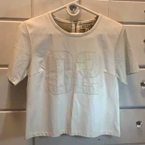 White Pleather shirt by WT 02